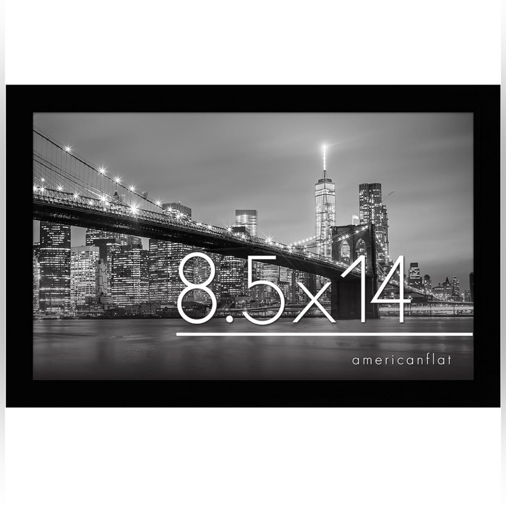 Americanflat 8.5x14 Picture Frame with Shatter-Resistant Glass - Gallery Style